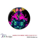 缶バッジ44mm-ネオン髑髏 ドクラー-GODTAIL