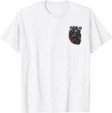 【Tシャツ】心臓［黒］-nogi（画像をクリックで販売ページ）