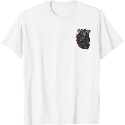 画像1: 【Tシャツ】心臓［黒］-nogi（画像をクリックで販売ページ）