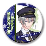 75mm-LAT-C-0047-缶バッジ-神堂 唯姫-新宿駅-駅員衣装- STATION IDOL LATCH!