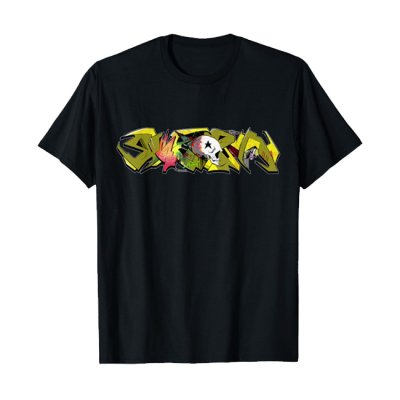 画像1: 【Tシャツ】グラフィティ4-骸骨魚（画像をクリックで販売ページ）