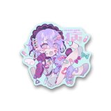 ミニキャラステッカー16-くろうめ