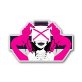 ピンクの手(グレー・紺色)-もるめの