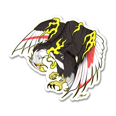 画像1: 白頭鷲-骸骨魚