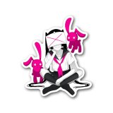 病みセーラー服ちゃんとイブちゃん(あぐら)-もるめの