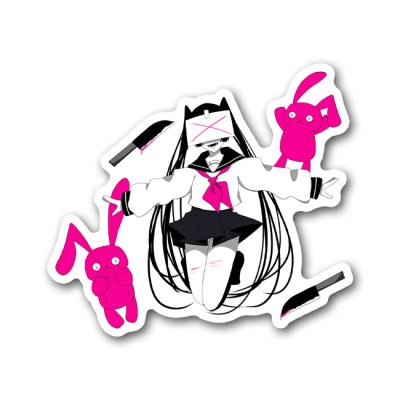 画像1: 病みセーラー服ちゃんとイブちゃん(ナイフ)-もるめの