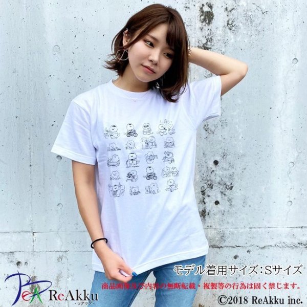 画像3: 【Tシャツ】おじさんにゃんこ simple-こけし(画像をクリックで販売ページ) (3)