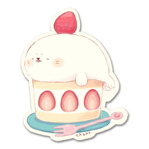 画像1: アザラシのショートケーキ-fumika (1)