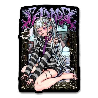 Leopard Floral Mouse Girl Decal - S0047