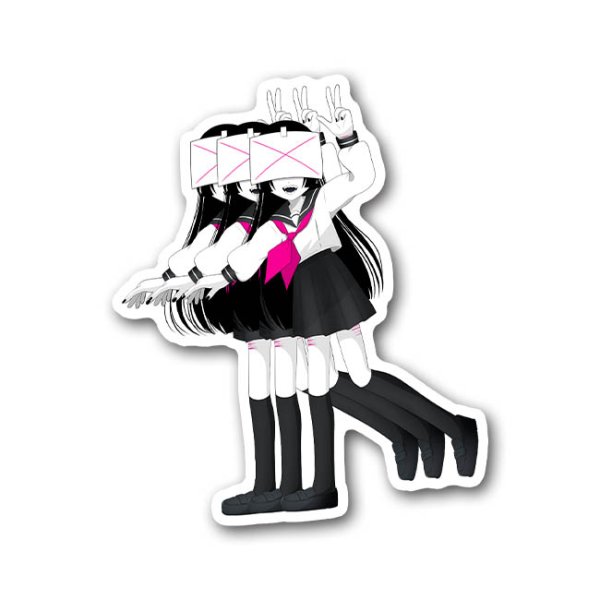 画像1: 病みセーラー服ちゃん(ピンク・いっぱい居ても好きでいてね)-もるめの (1)