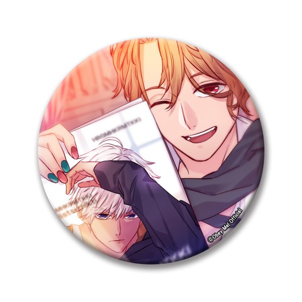 画像1: 缶バッジ75mm-Obay Me!-6 (1)